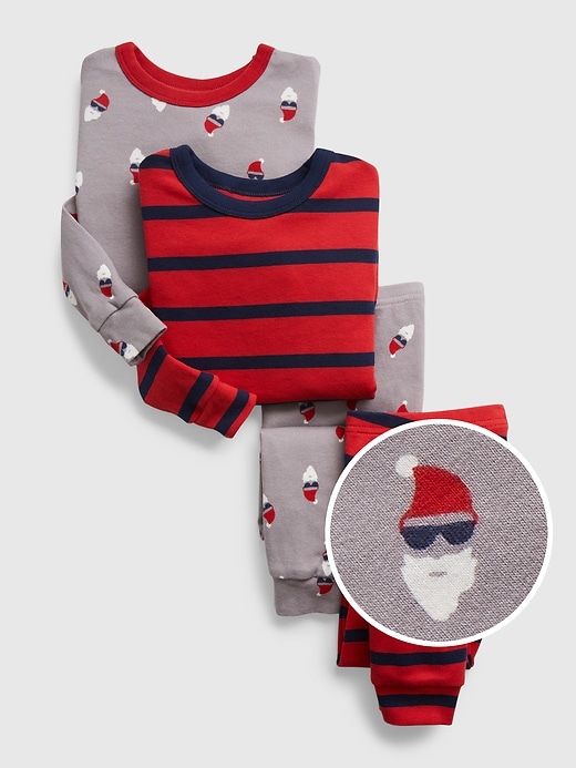 Image number 1 showing, babyGap 100% Organic Cotton Holiday Print PJ Set (2-Pack)