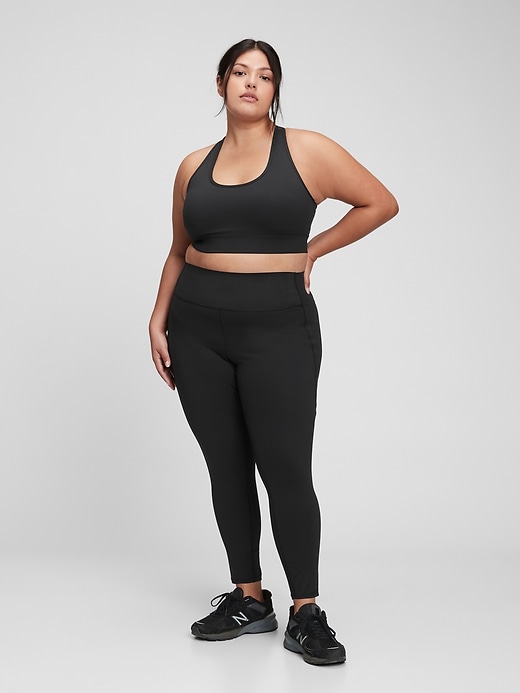 Image number 6 showing, GapFit High Rise Power Compression Recycled 7/8 Leggings