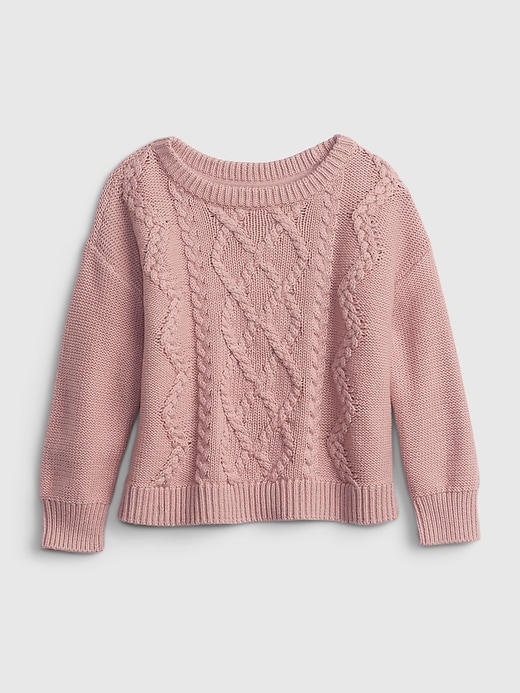 Image number 5 showing, Toddler Cable-Knit Sweater