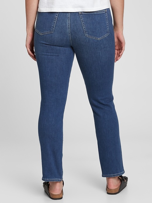 gap high rise slim straight