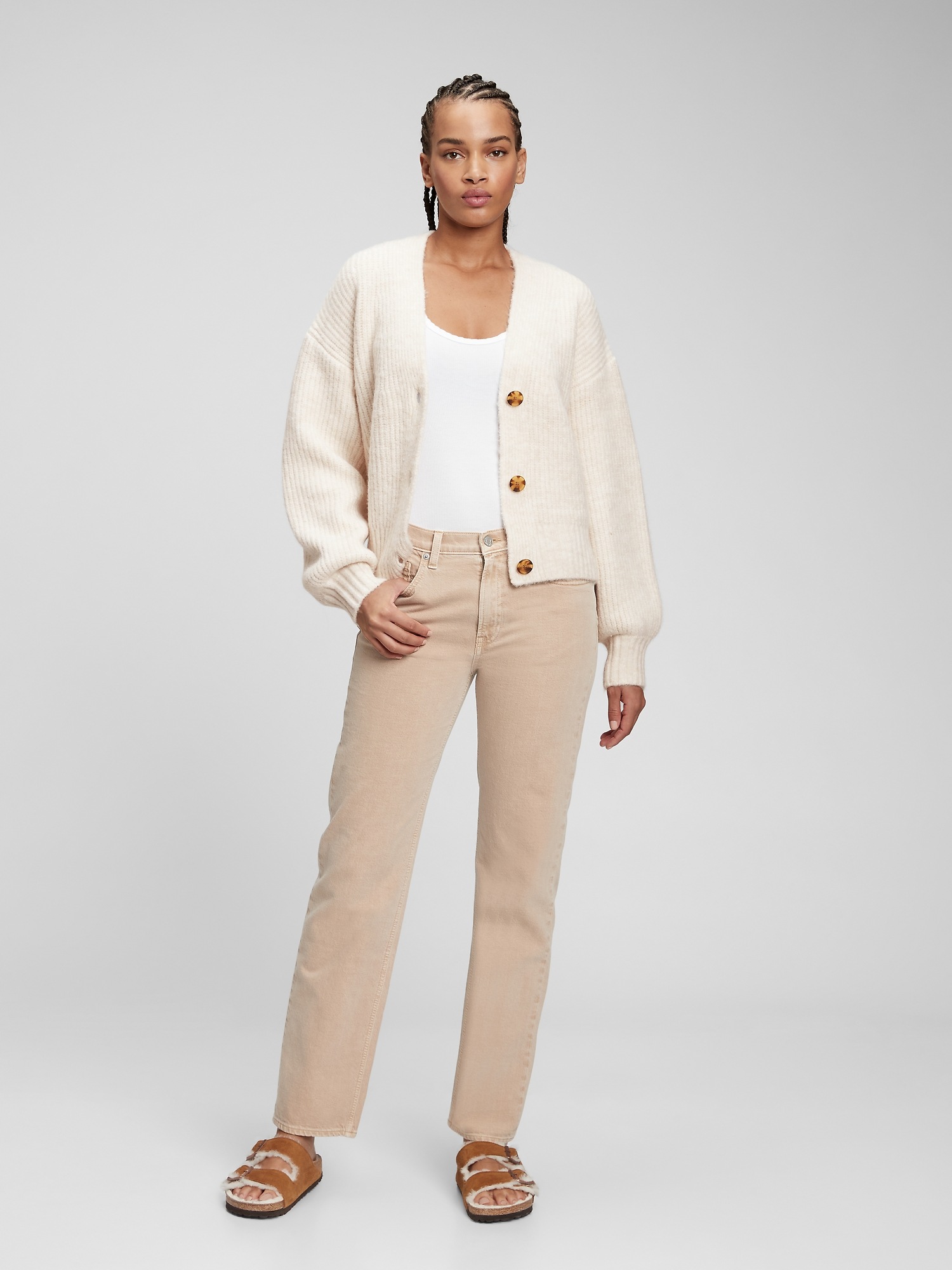 Cozy ButtonFront Cardigan Gap