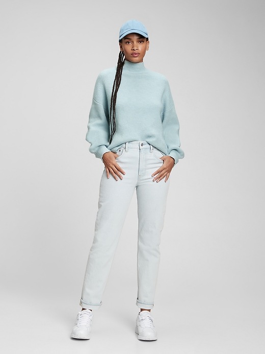 Image number 10 showing, Oversized Funnel-Neck Sweater