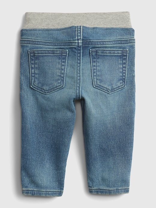 Image number 2 showing, Baby Knit-Denim Slim Jeans