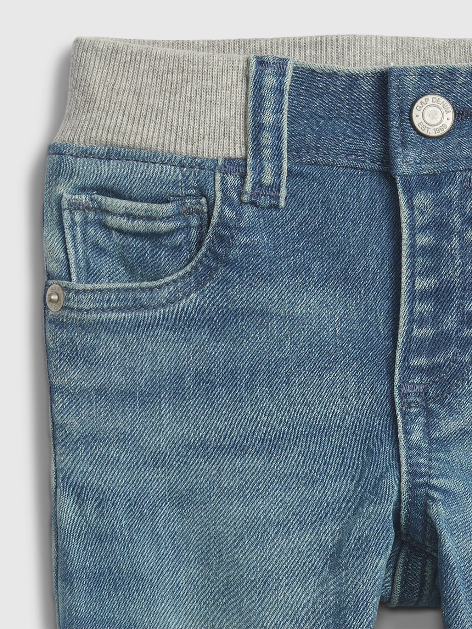 Baby Knit-Denim Slim Jeans