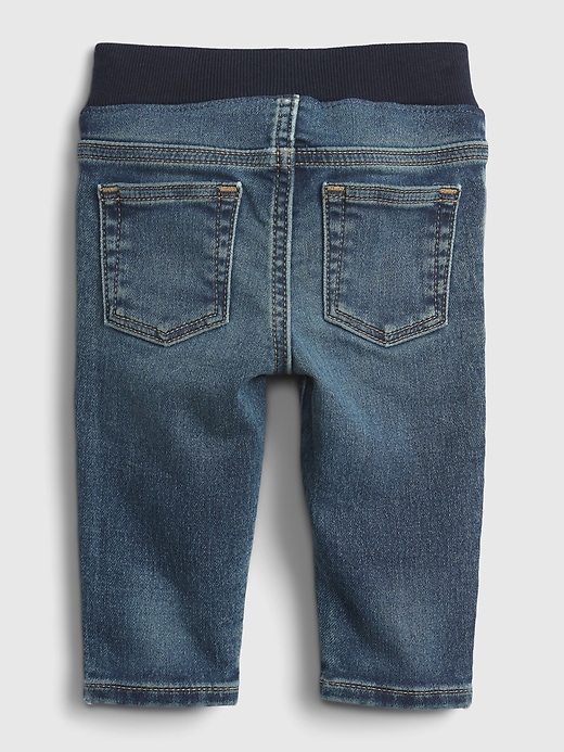 Image number 2 showing, Baby Knit-Denim Slim Jeans