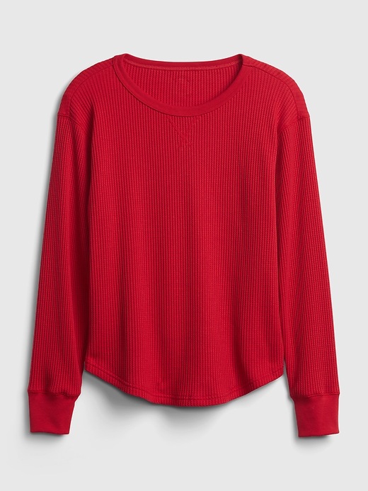 Image number 8 showing, Slouchy Waffle-Knit T-Shirt