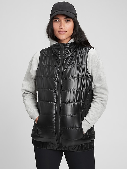 Image number 1 showing, Maternity Recycled Puffer Vest