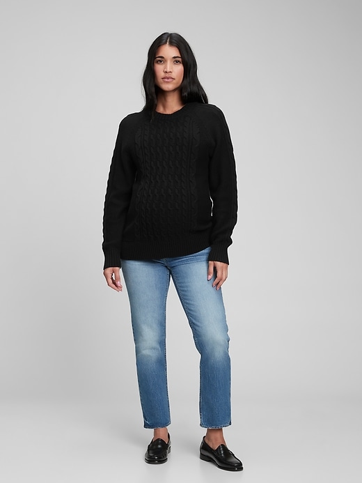 Image number 3 showing, Maternity Cable Knit Sweater