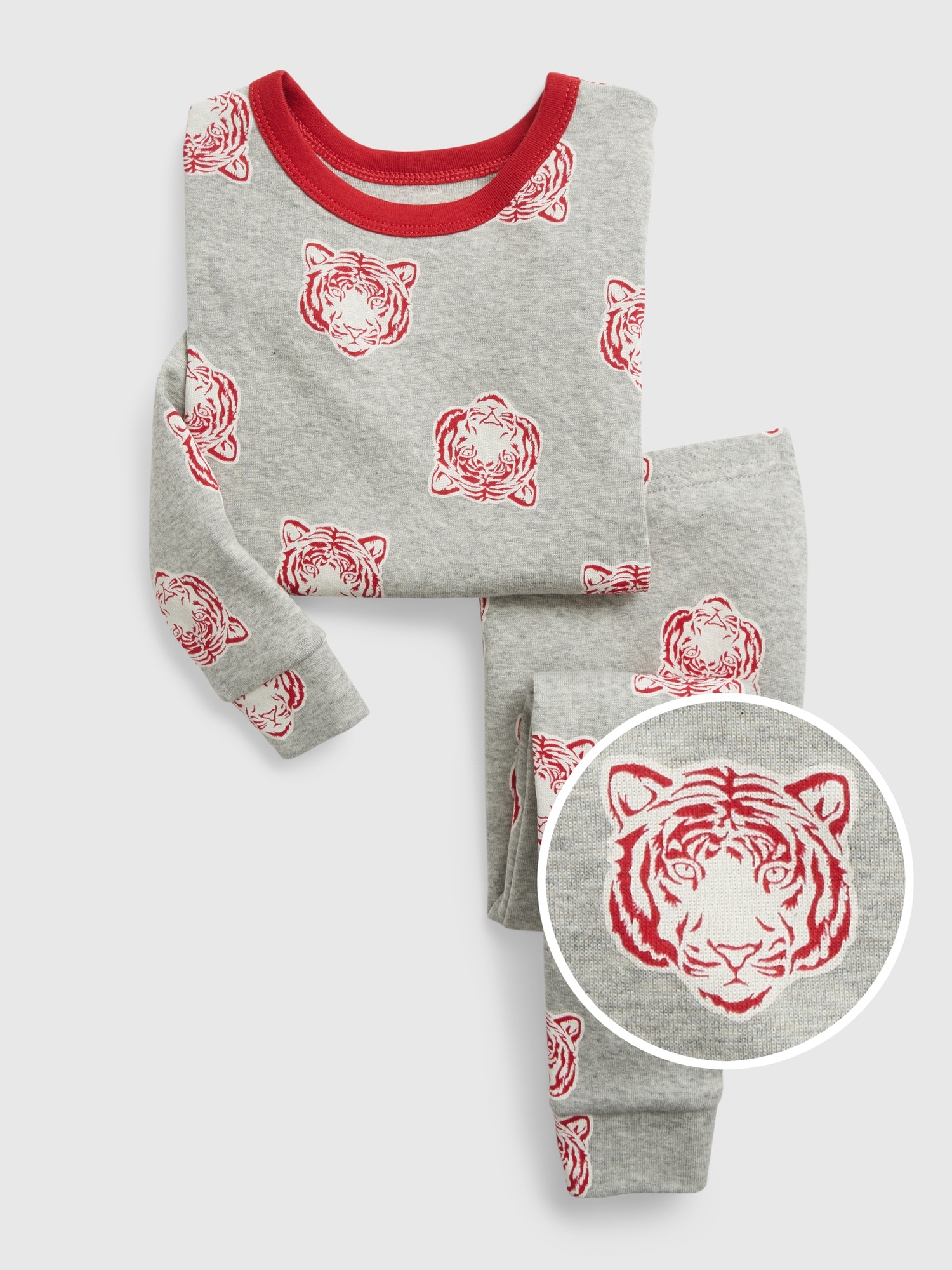 babyGap 100 Organic Cotton Tiger Print PJ Set Gap