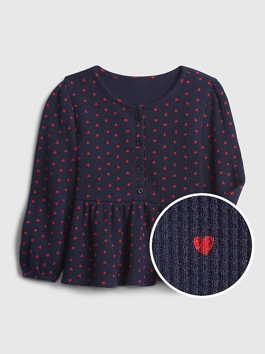 Image number 1 showing, Toddler Waffle-Knit Top