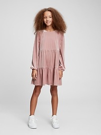 gap black velvet dress