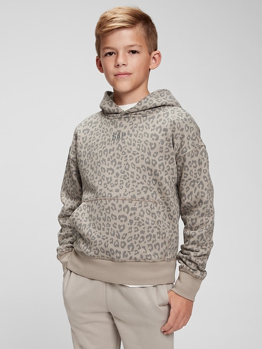 Image number 2 showing, Kids Leopard Print Hoodie