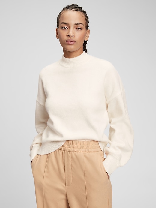 View large product image 1 of 1. Supersoft Mockneck Sweater