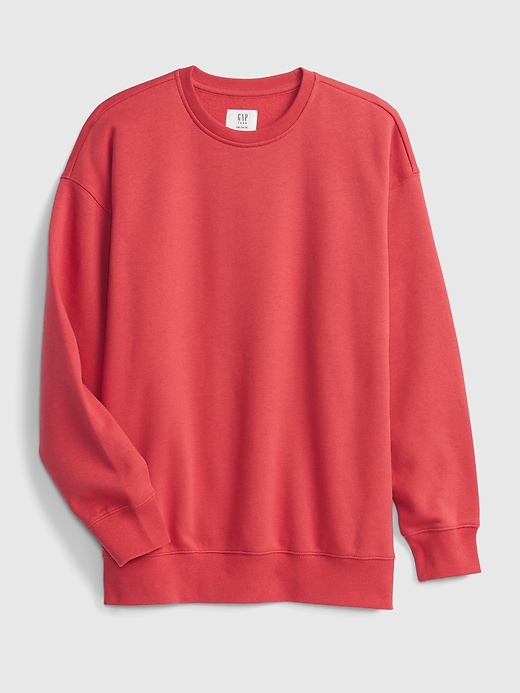 1 of 8 showing, with the color weathered red of product Teen Crewneck Sweatshirt