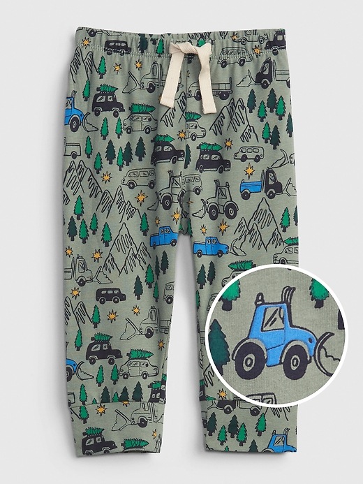 View large product image 1 of 1. Baby 100% Organic Cotton Mix and Match Print Pull-On Pants