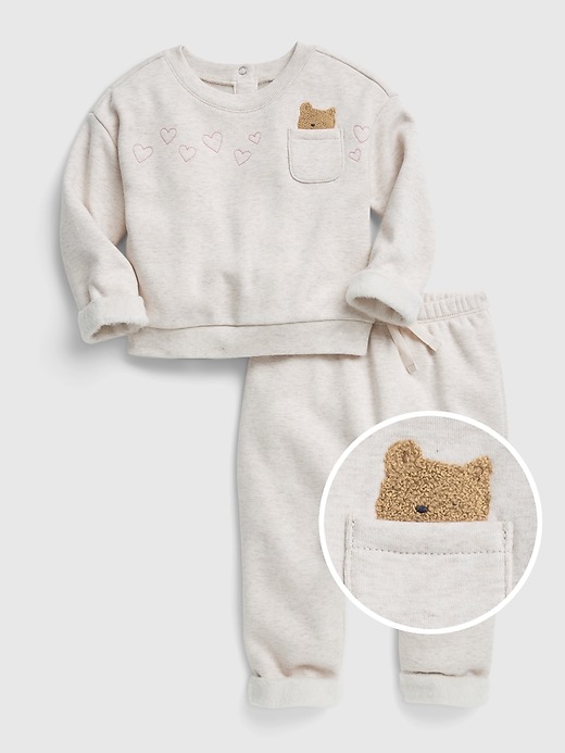 Baby Cozy Sherpa Lined 2Piece Outfit Set Gap