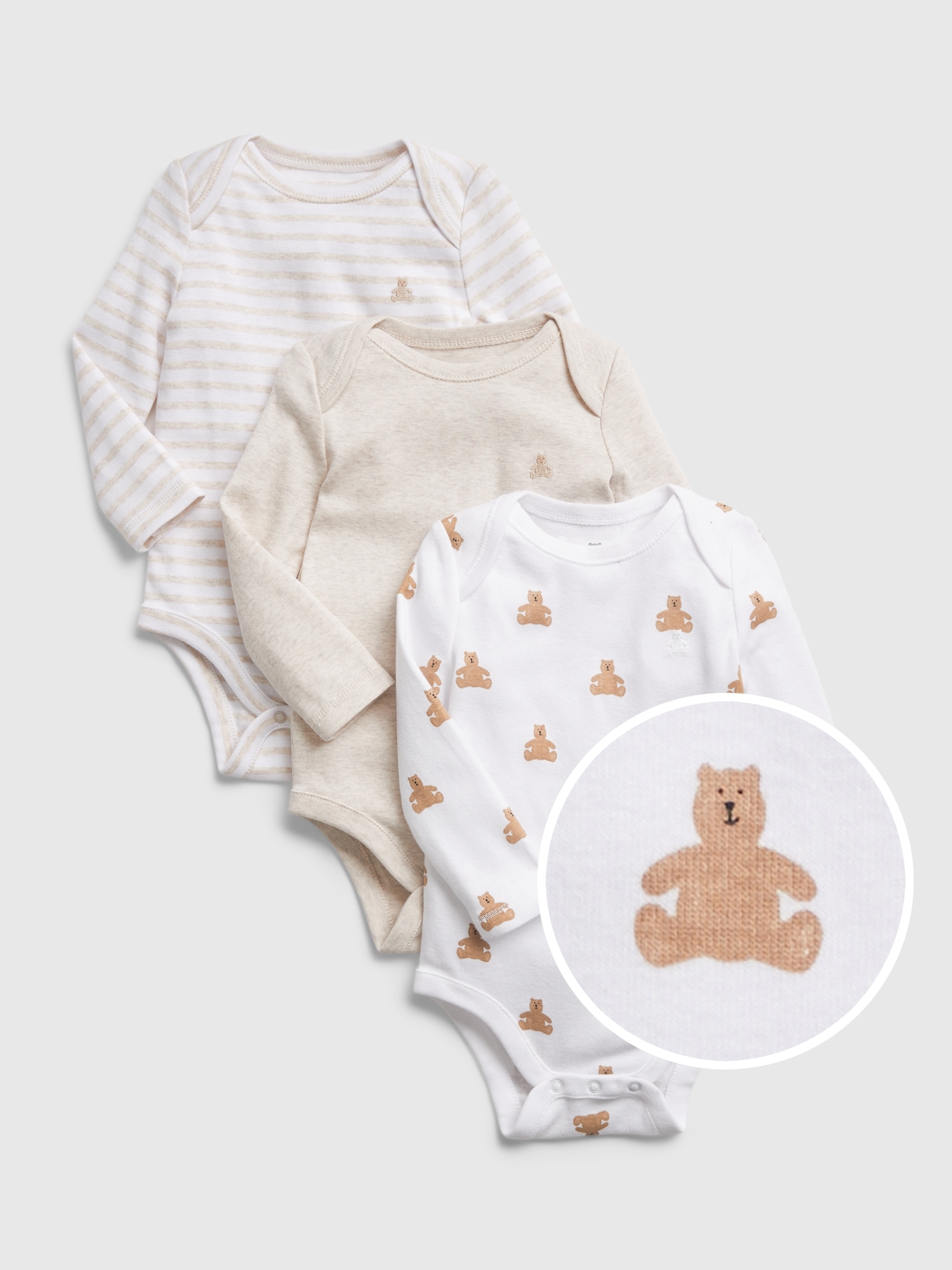 Baby 100 Organic Cotton First Favorites Bodysuit 3 Pack