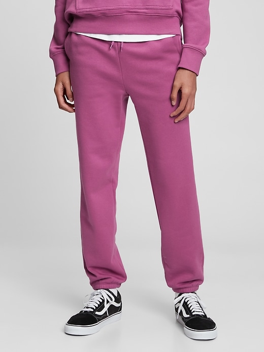 1 of 8 showing, with the color DEEP DAHLIA of product Teen Fleece Joggers
