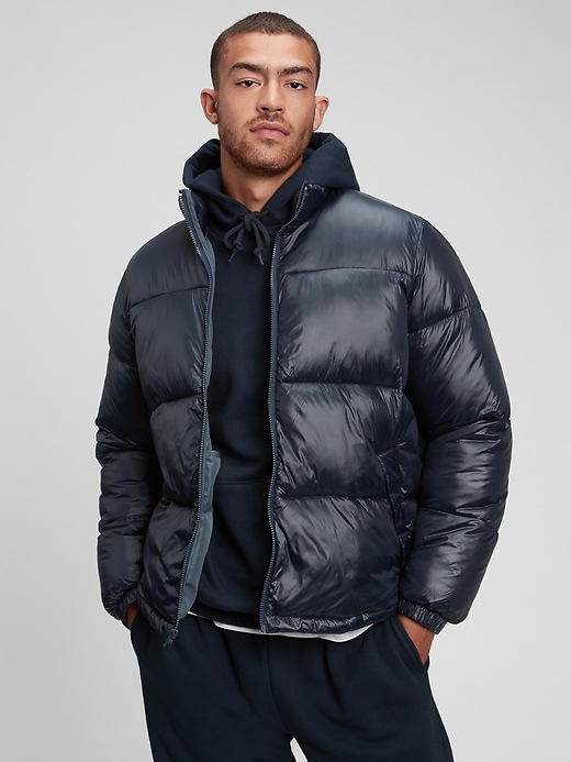 Image number 3 showing, 100% Recycled Nylon Quilted Puffer Jacket