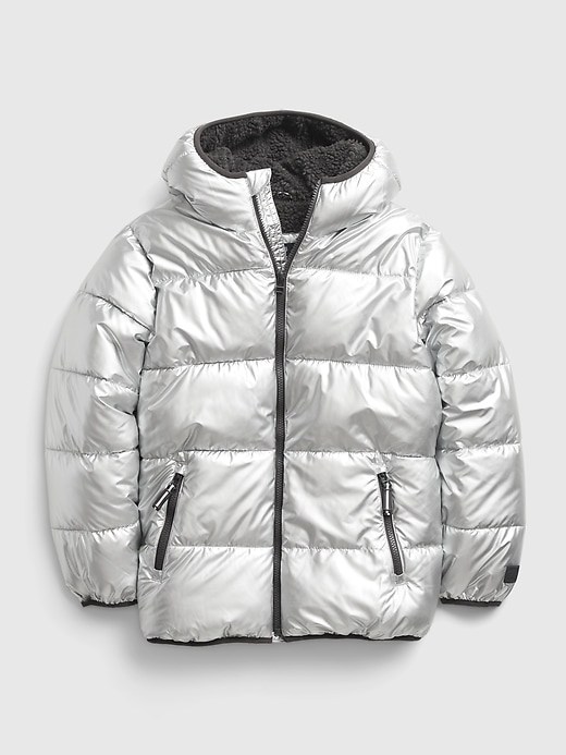 Kids Metallic Puffer