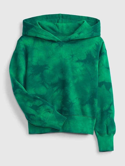 1 of 8 showing, with the color GREEN TIE DYE of product Kids Tie-Dye Hoodie