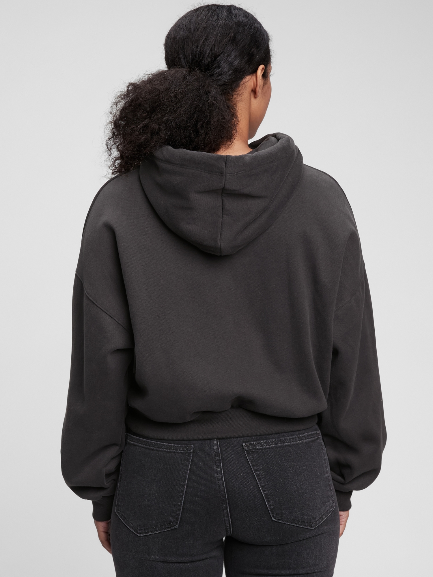 Logo Cropped Hoodie