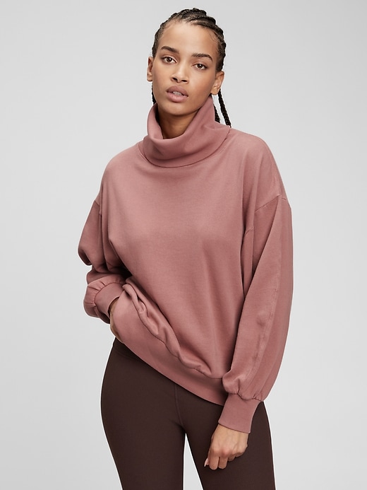 View large product image 1 of 1. Vintage Soft Turtleneck Sweatshirt