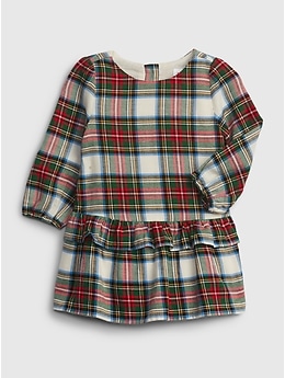 checkered baby dress