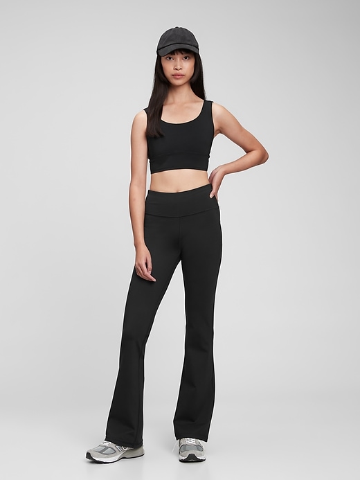 GapFit Recycled Sky High Rise Power Flare Leggings | Gap