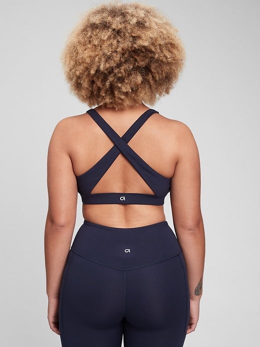 Image number 5 showing, GapFit Recycled Power Crossback Sports Bra