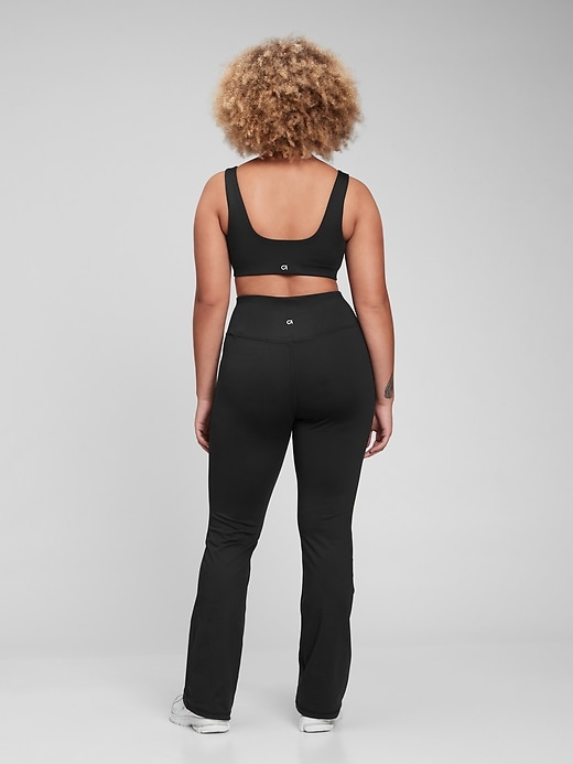 Image number 8 showing, GapFit Sky High Rise Recycled Power Flare Leggings