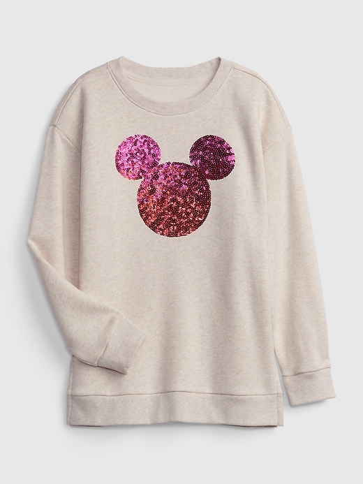 Image number 1 showing, Gap × Disney Kids Mickey Mouse Sequin Graphic Sweatshirt