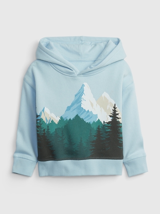 View large product image 1 of 3. Toddler Mountain Graphic Hoodie