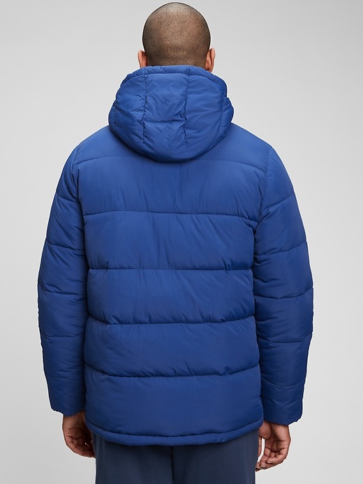 recycled nylon modern puffer jacket