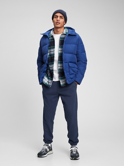 Gap 100% Recycled Nylon Puffer Men's Jacket (True Royal Blue)