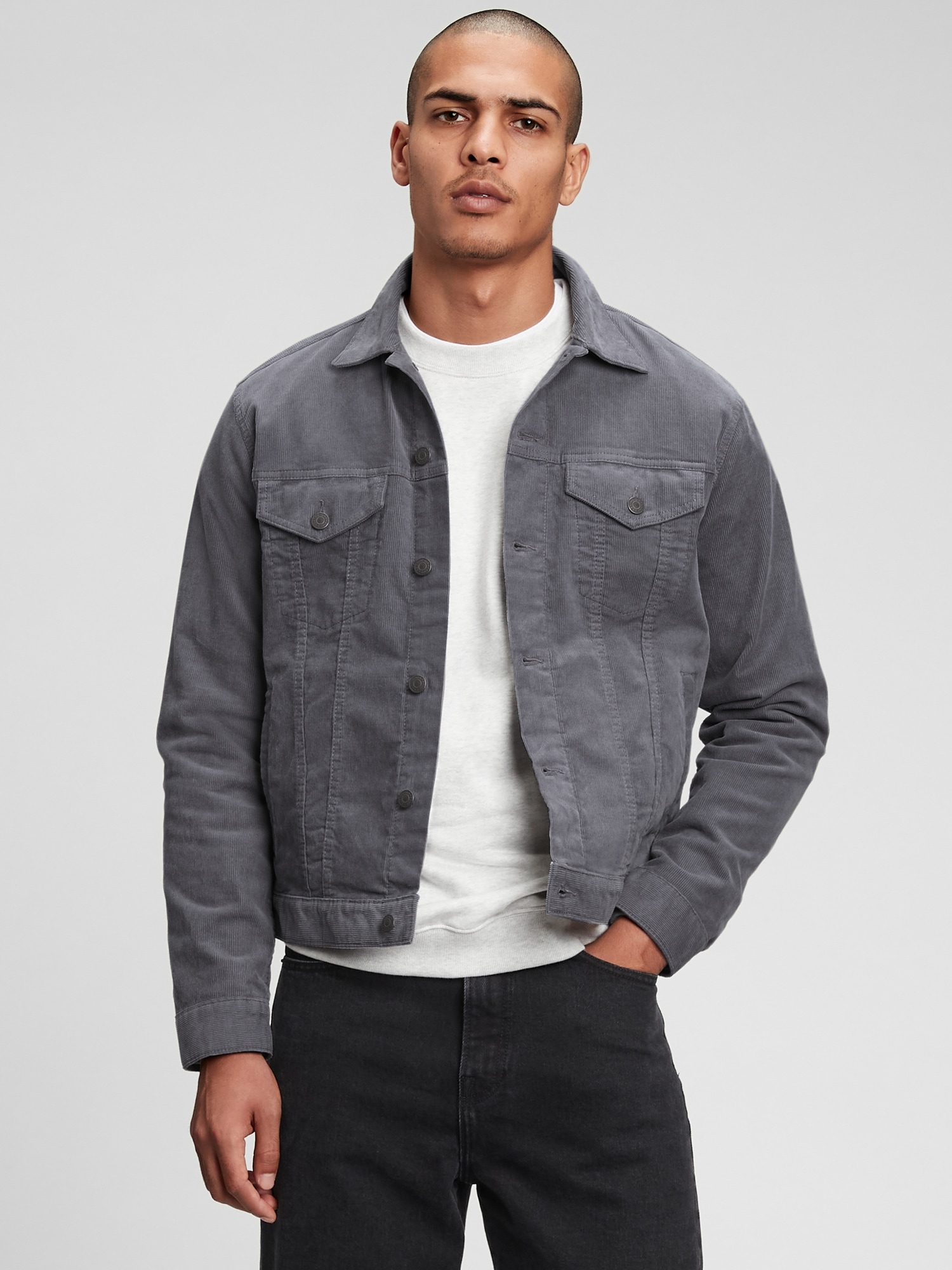 gap gray jacket