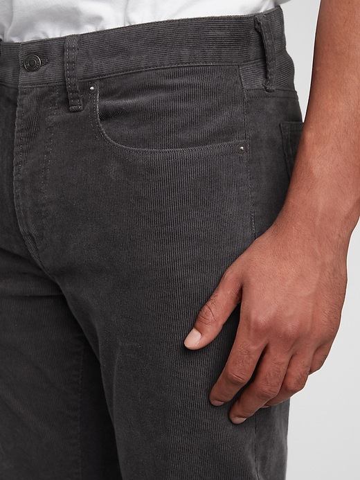 Image number 4 showing, Corduroy Slim Straight Pants with Washwell&#153