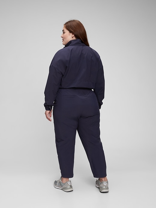 2 of 8 showing, with the color navy blue of product GapFit Barrel Runaround Joggers