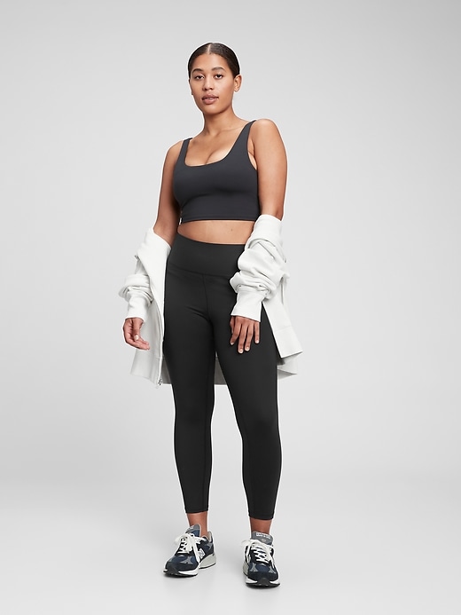 Image number 1 showing, GapFit High Rise Power Compression Recycled 7/8 Leggings