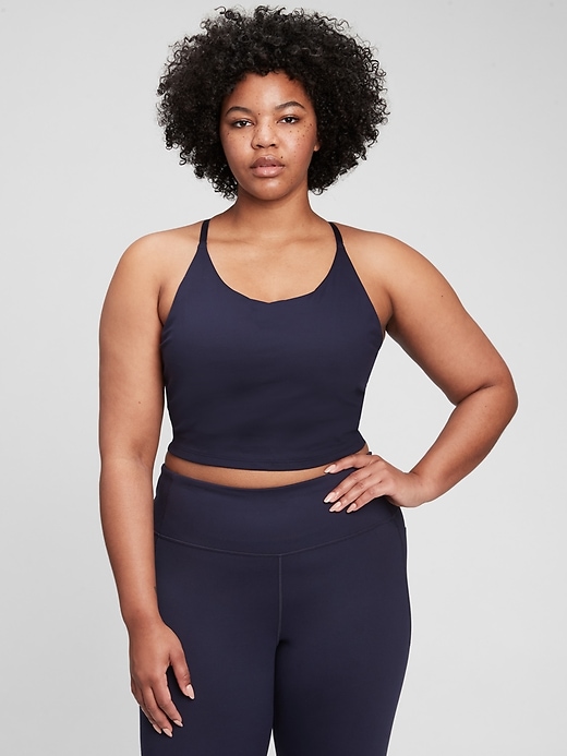 Image number 1 showing, GapFit Recycled Power Longline Sports Bra