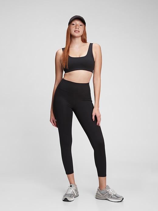 Image number 4 showing, GapFit High Rise Power Compression Recycled 7/8 Leggings