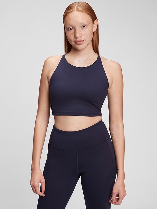 Image number 6 showing, GapFit Recycled Power Longline Sports Bra
