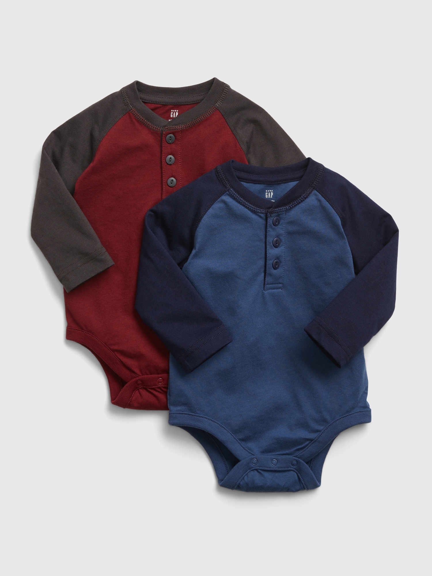 Baby Henley Bodysuit (2Pack) Gap
