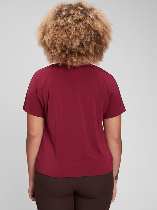 2 of 8 showing, with the color red delicious of product GapFit Twist-Front T-Shirt
