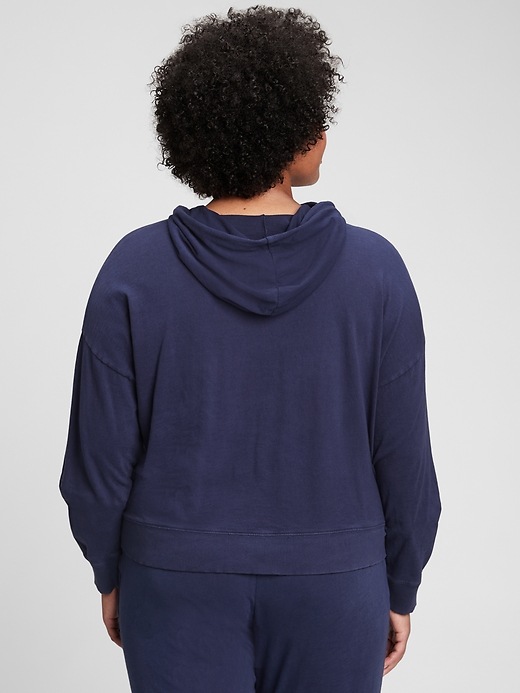 2 of 8 showing, with the color navy blue of product Tee Sweats Hoodie