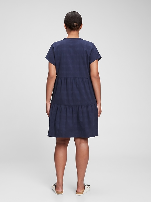 Image number 2 showing, 100% Organic Cotton Splitneck Mini Dress