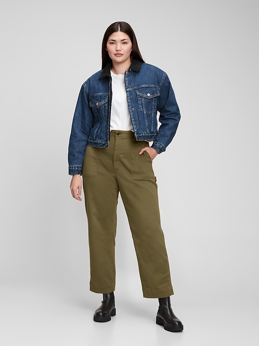 Image number 1 showing, '90s Denim Sherpa Icon Jacket