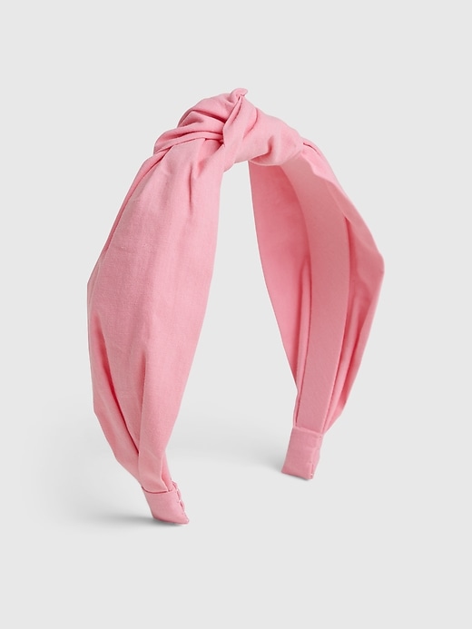 1 of 8 showing, with the color light pink of product Kids Knotted Headband