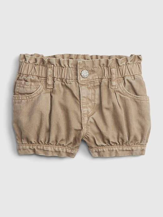 Baby Khaki Bubble Short with Washwell | Gap