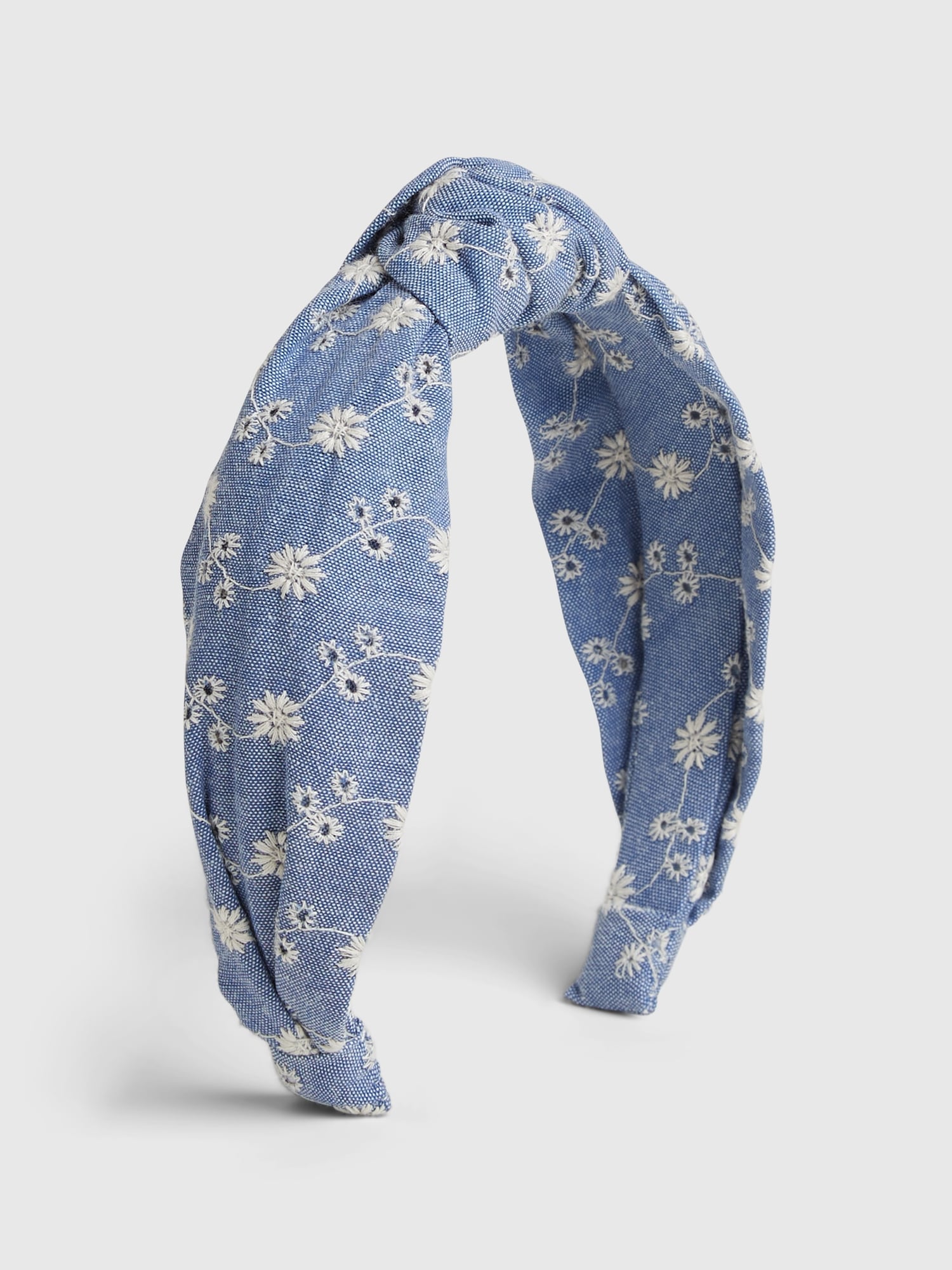 Gap Babies' Toddler Tie-knot Headband In Blue Chambray